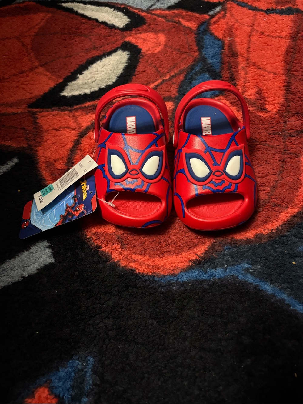 Marvel Red and Blue Spider-Man Kids Sandals